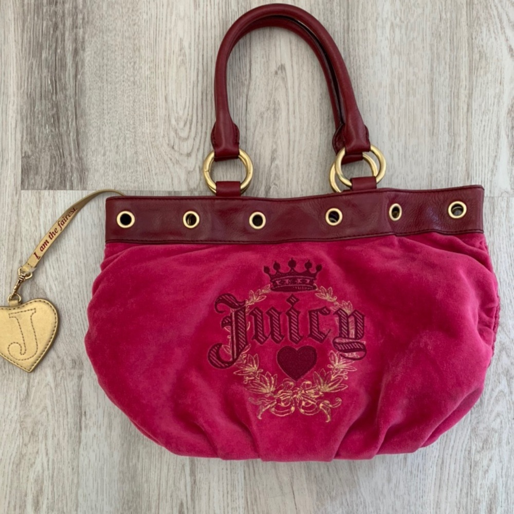 Vintage velour Juicy Couture purse